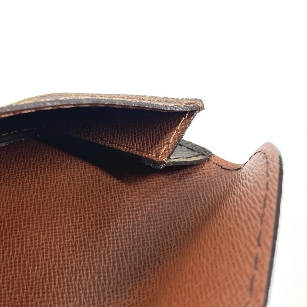LOUIS VUITTON Brown Monogram Canvas Pochette Pouch
